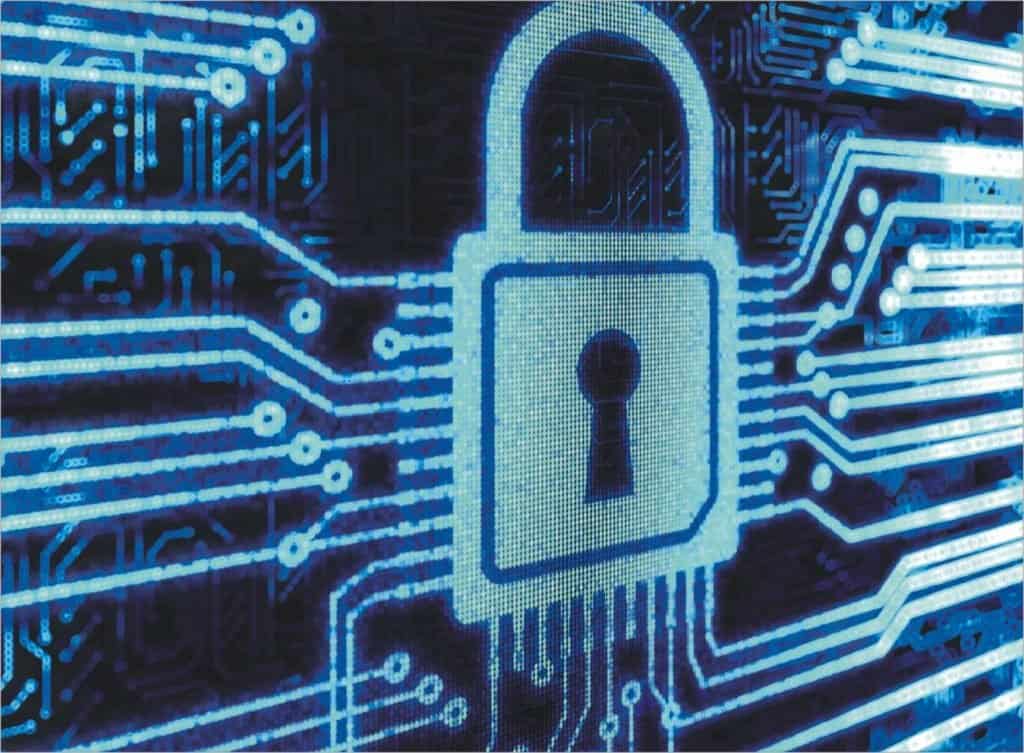 Lock representing network security and safeguarding digital assets, SciTech Insurance